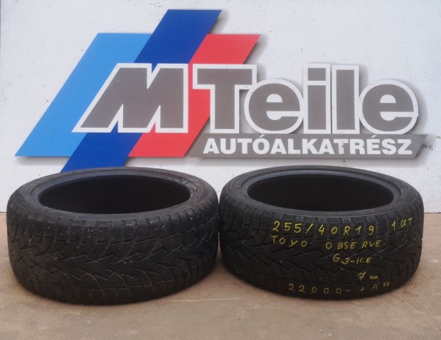 �R/DB! [HASZN�LT] T�LI GUMI - 255 / 40 R19 - 100T - TOYO - G3-ICE  -